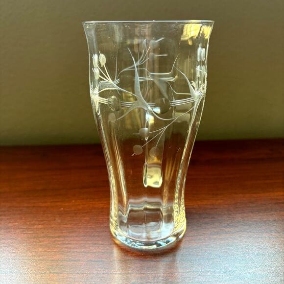 Set of 6 Antique Crystal Irish Coffee Mugs Etched Elegant Hot Toddy Glasses 10oz - Picture 5 of 11